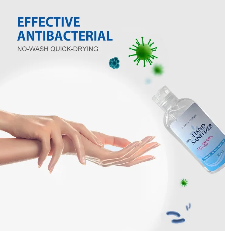 Прямая поставка 55 мл дорожный Портативный Миниатюрный антисептик для рук