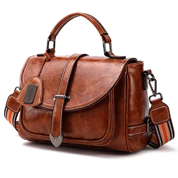 

Wholesale Brand Women Messenger Leather Bags Quality Leather Flap Bag Lady Fashion Women Shoulder Cross Body Bags For Femme H477