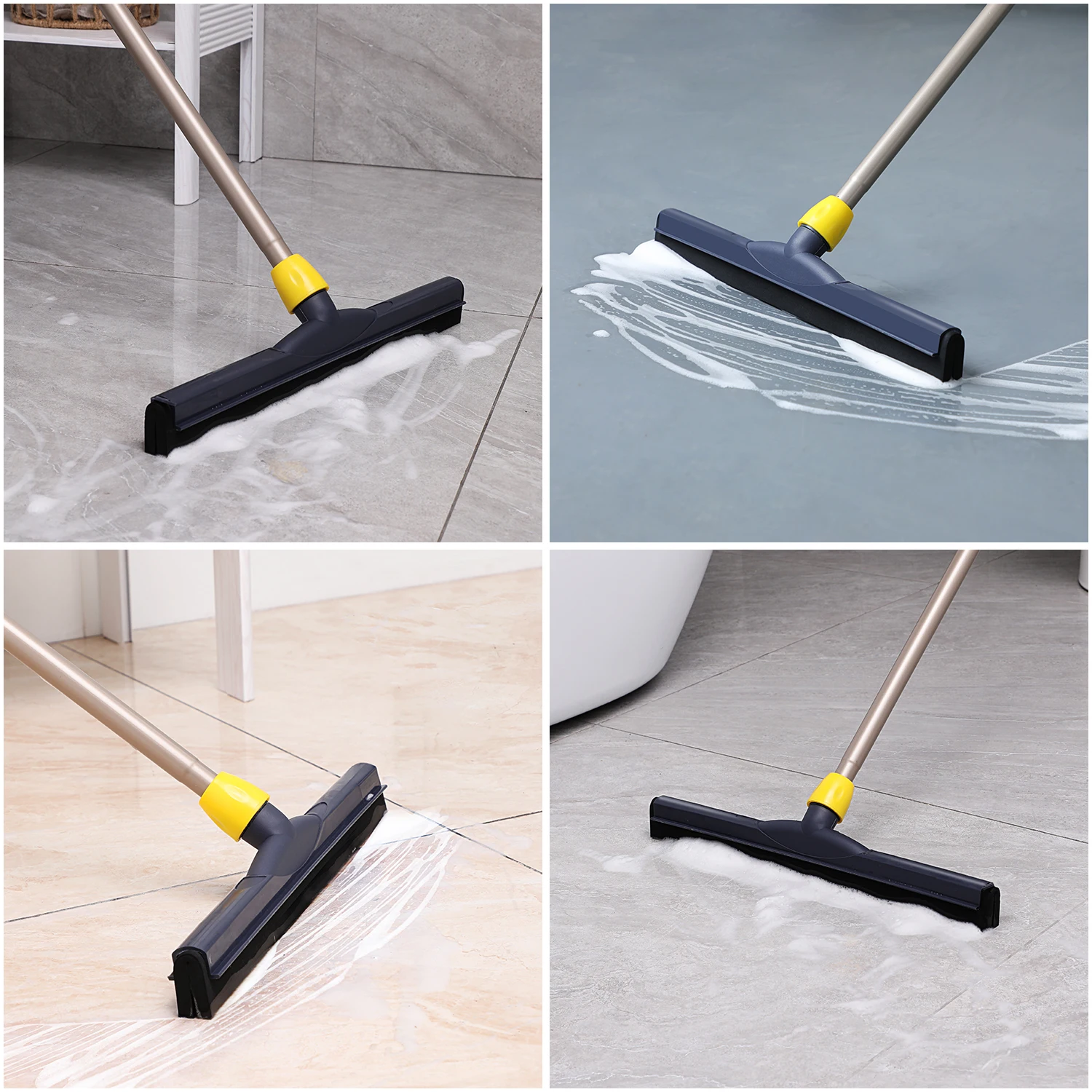 Wonderlife Floor Squeegee Adjustable Professional Water Squeegee Foam With  Handle For Garage Tile Shower Hair Floor Wiper - AliExpress