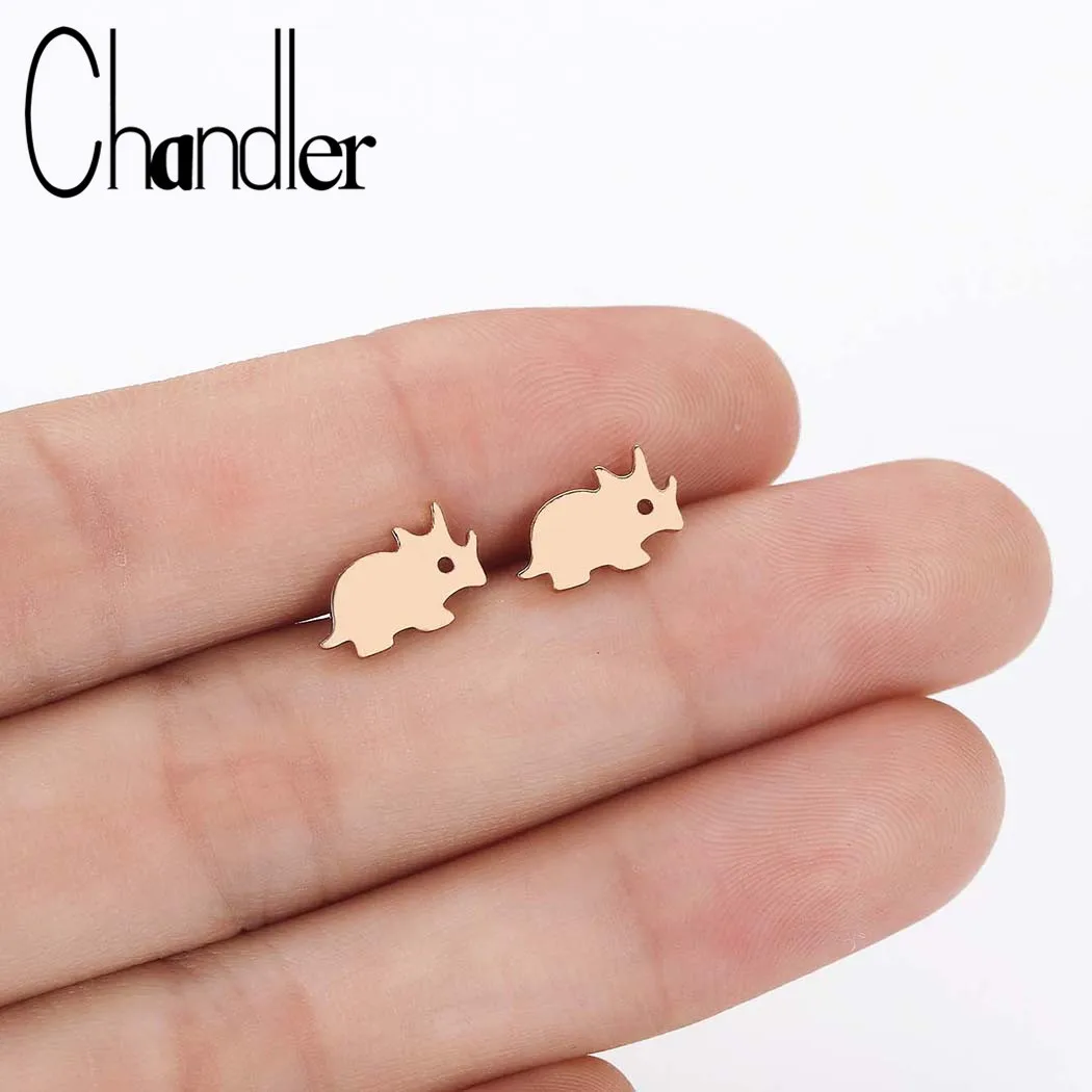 Детские серьги Chandler из нержавеющей стали высококачественные милые животные