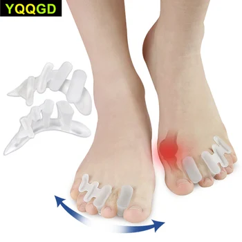 

1Pair Gel Five Toes Bunion Corrector Bridge Type Shape Hallux Valgus Corrector Pain Relief Day Night Toes Correction Feet Care