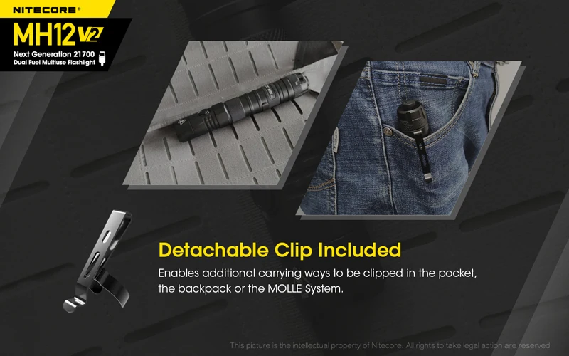 NITECORE MH12 V2 1200 Lumens 21700 Multiuse Flashlight (22)