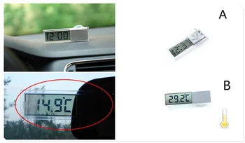 

Suction cup LCD car digital clock thermometer Celsius Fahrenheit for BMW i8 Z4 X5 X4 X2 X3 M5 M2 X6 M6 640i 640d