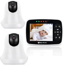 Cheap 3.5"HD Wireless Baby Monitor With Two Digital Camera IR Night Vision Intercom Nanny Video Baby Monitor Support lens switching Cheap 3.5"HD Wireless Baby Monitor With Two Digital Camera IR Night Vision Intercom Nanny Video Baby Monitor Support lens switching