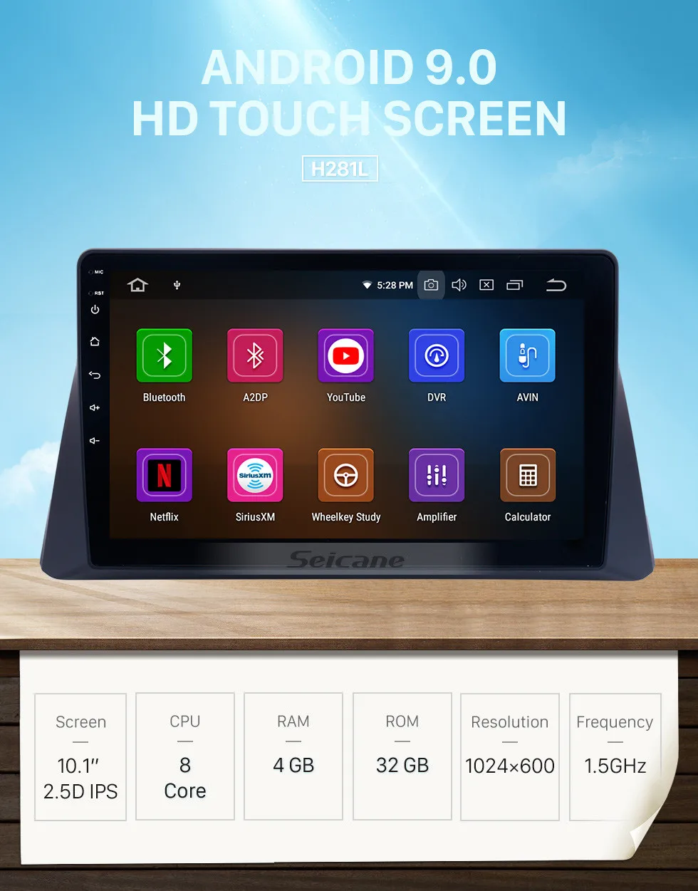 Top Seicane Android 9.0 10.1 inch for 2008-2013 Honda Accord 8 Car GPS Navigation Auto Radio Unit Player support DVR TPMS OBD2 0