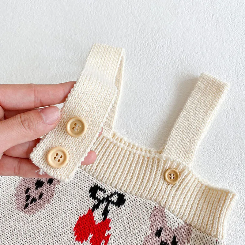 MILANCEL 2022  Spring New Baby Clothes Set Toddler Sweaters Bear Bodysuits  Pcs Girls Suits baby clothes penguin set