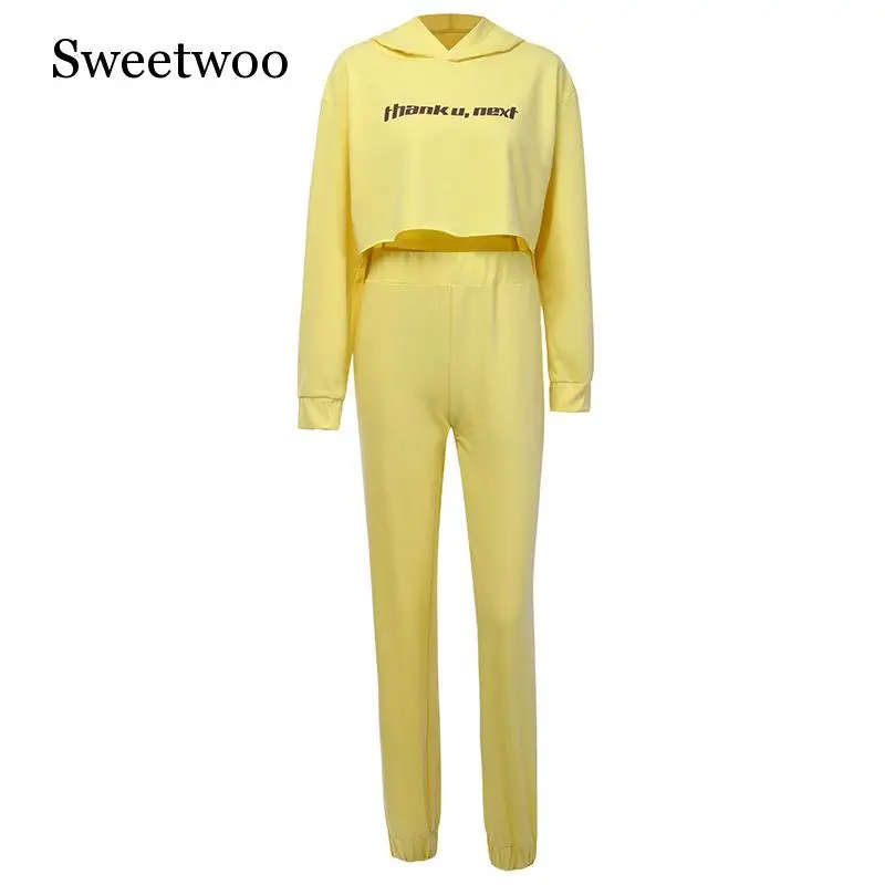 Модный спортивный и повседневный комплект из двух предметов SWEETWOO свитер на