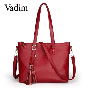 

Vadim Tassel Casual Tote Women Top-handles Bag Large Capacity Female Shoulder Bags Messenger Ladies Crossbody Bag Bolso Feminina