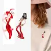 Red Items & Plants Rhinestone Cherry Rose Flower Brooch Unisex Cute Flamingo Animal Brooch Pin Women Men Dress Coat Accessories ► Photo 2/6