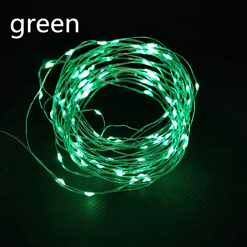 GREEN Рождественские украшения для дома год, гирлянда, сказочный светильник, рождественские украшения, Елочное украшение - Цвет: GREEN