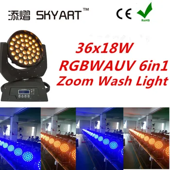 

Factory Price Concert Lighting 36x18w RGBW 4 in 1 Wash Zoom Led Moving Head Lights For Events
