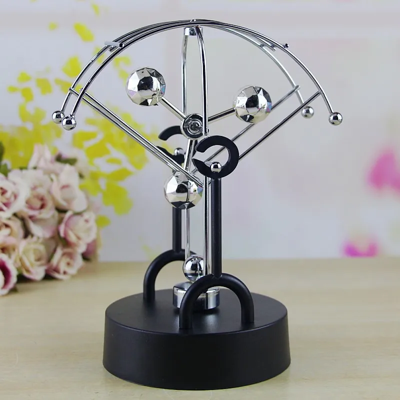 Pendule Chaotique en Métal avec Mouvement Perpétuel Magnétique, Accessoire  de Newton Artisanal