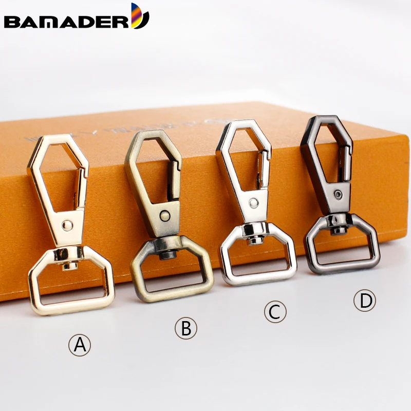 

BAMADER Metal Buckle Keyring Hexagonal Buckle For Leather Bag Strap Purse Dog Chain Buckle Hardware Accessories Hook Metal Craft