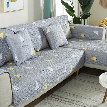 

Modern Fabric 100% Cotton Non-slip Sofa Cover Nordic Sofa Covers For Living Room Universal Couch Covers Sectional Sofa Towel