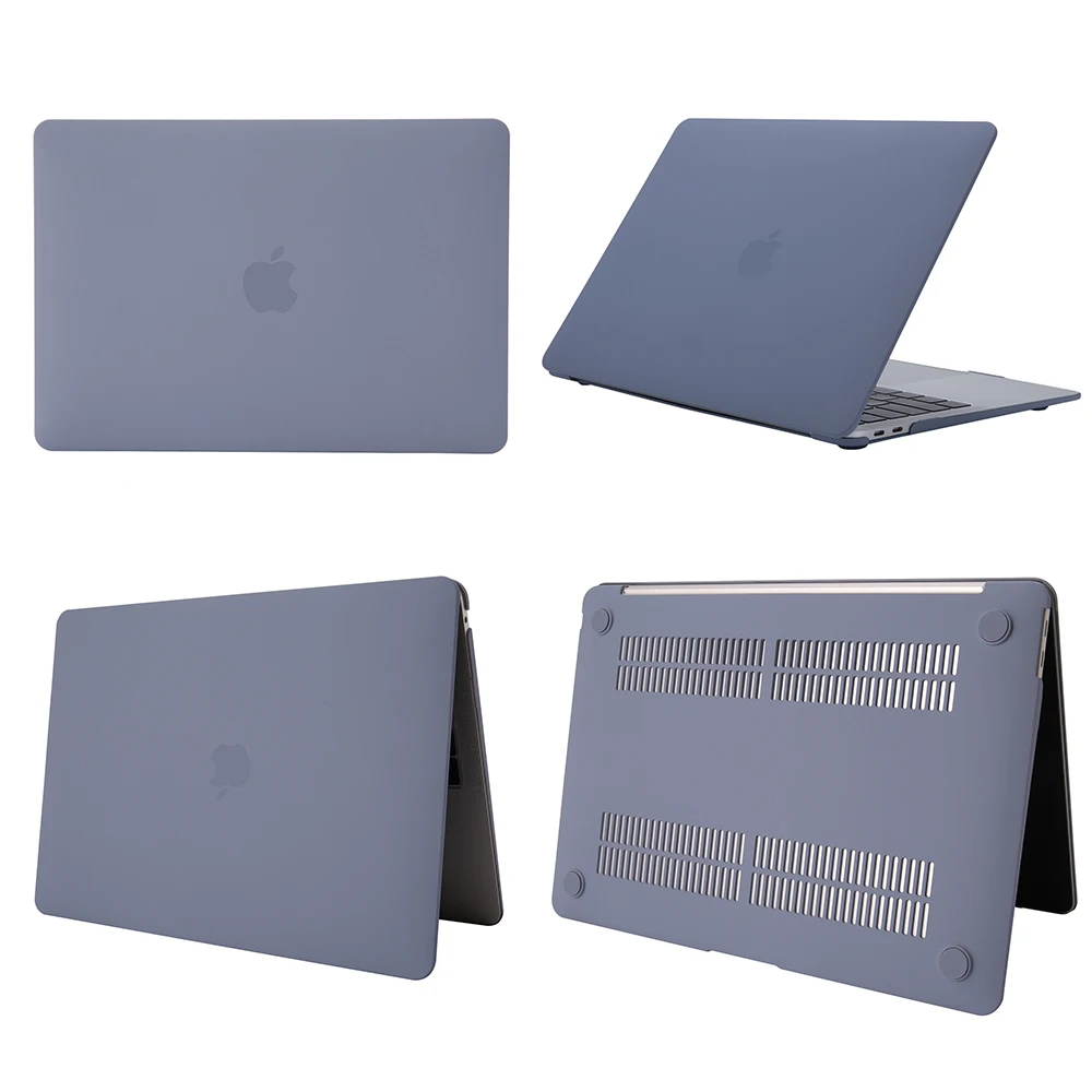 Чехол для ноутбука серии Cream для Apple MacBook Air Pro retina 11 12 13 15 для mac book New Pro 13,3 15 дюймов с сенсорным экраном A2159 - Цвет: Lavender Gray