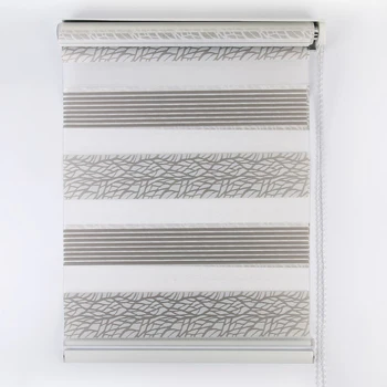 

Blind roll "day-night. Web ", 50 × 180 cm (taking into account 3,5 cm fasteners), color Gray