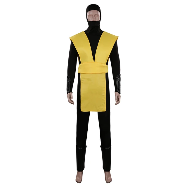 Fantasia de Cosplay Mortal Kombat para adultos, terno verde com máscara,  jogo escuro, roupa ninja, lutador verde - AliExpress