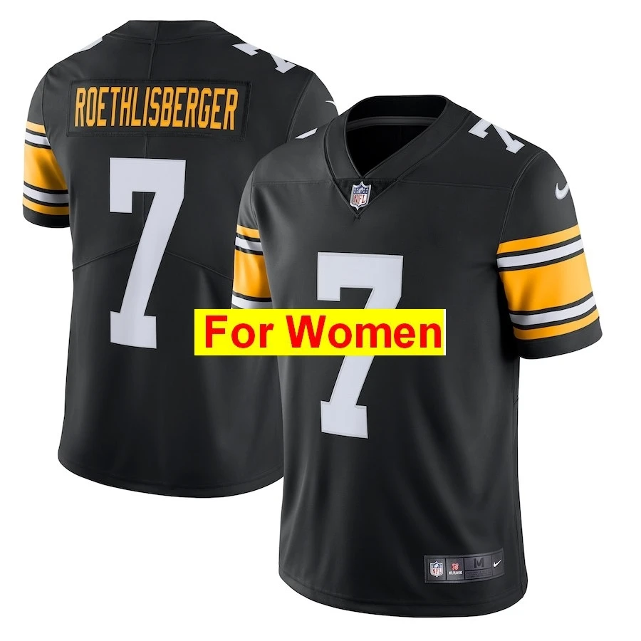 Женщины Питтсбург Бен роэтлисбергер Antonio коричневый T.J. Watt JuJu Smith-Schuster Black Alternate Vapor Untouchable Limited Jersey - Цвет: Синий