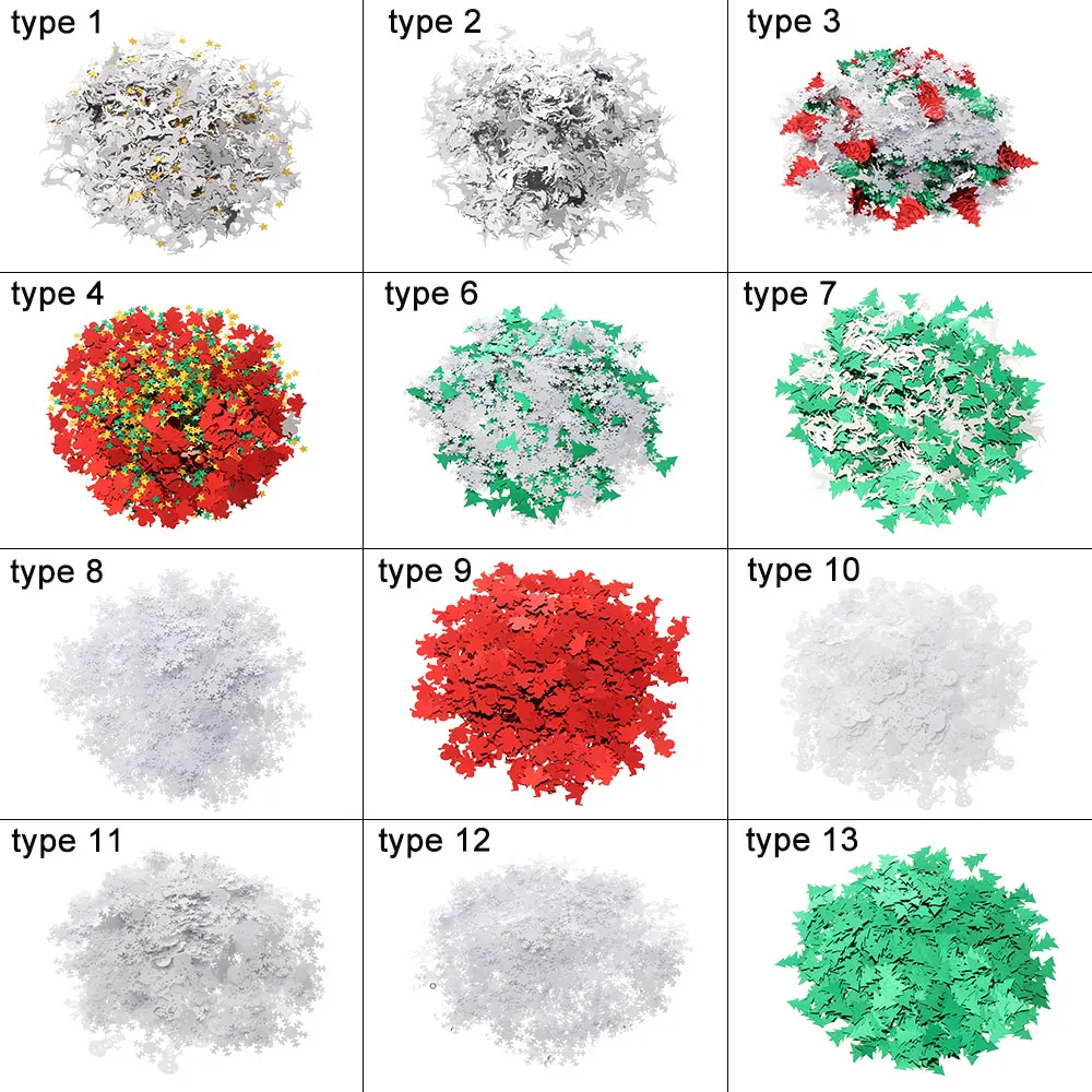 30 г разноцветные блестящие Рождественские елки вечерние украшения для