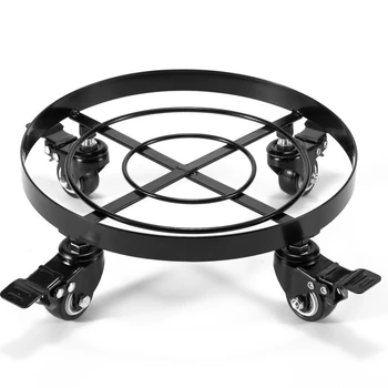 

Plant Pot Holder with Wheels with Locking Round Pot Holder Rollers Indoor and Outdoor Planters Roller Tray