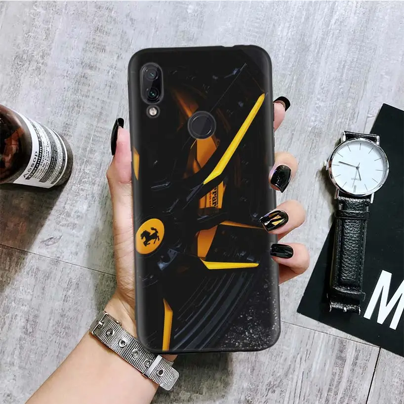 Спортивные автомобильные колеса черная крышка чехол для телефона для Xiaomi Redmi Note фотоаппаратов моментальной печати 8 7 7S 7A 6 S2 GO K20 Pro 6A mi 6X 5X A1 CC 9 8 Coque - Цвет: BA201-10