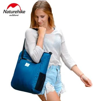 

Naturehike Foldable Lightweight Silicon Tote Bag 30D nylon waterproof shoulder bag sports Messenger crossbody bag 18L