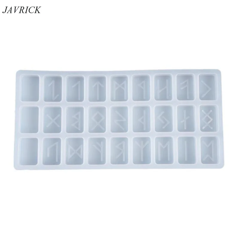 

Crystal Epoxy Resin Mold Energy Symbol Runes Letter Word Model Mirror DIY Mould