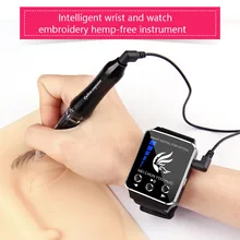 Новая Перманентная тату машинка для макияжа бровь, карандаш для глаз, губы МТС машинки для татуировок PMU система с 10 шт. иглы татуировки машины