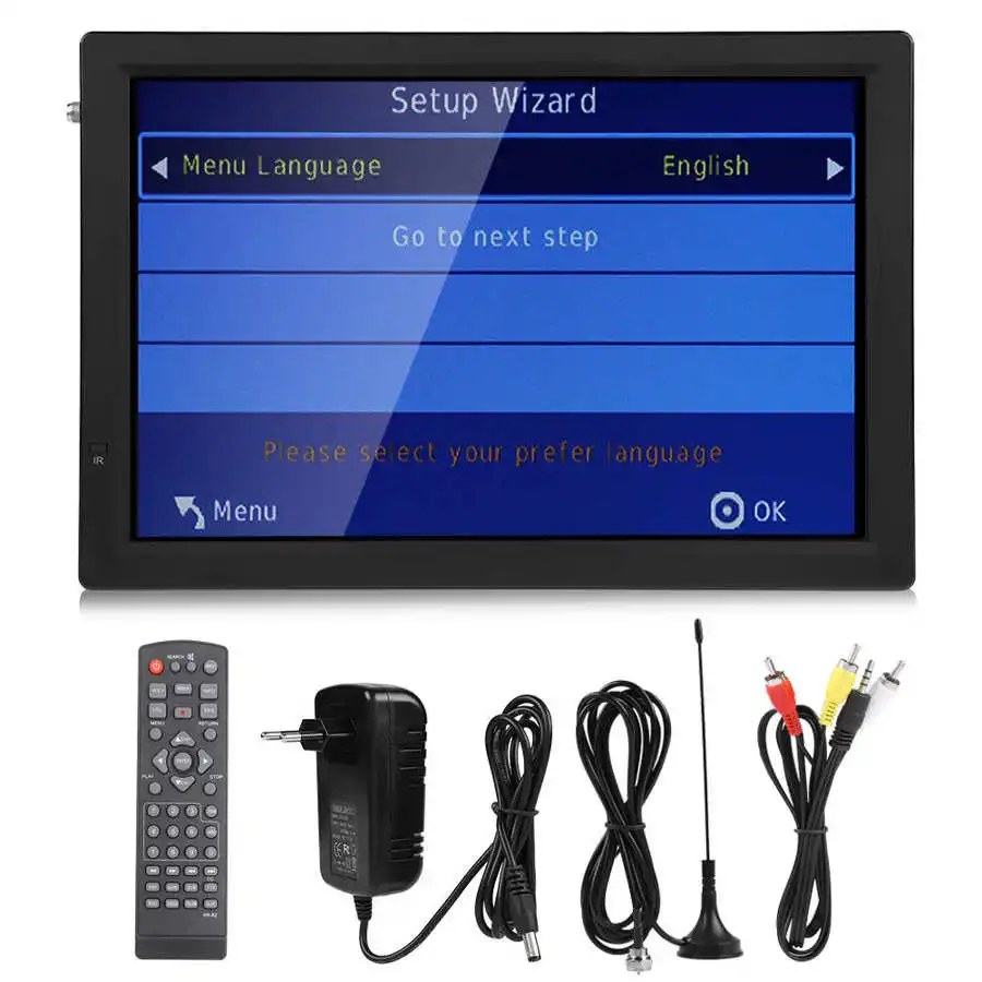 LEADSTAR 14in 1080P HD led TV Car Digital A Высокочувствительный тюнер портативный ТВ для ATSC T/T2 lcd