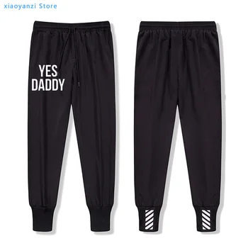 

2020 new YES DADDY Letters Print Women sweatpants Casual Funny sports trousers For Lady Hipster running long pants