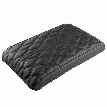 

Car Center Console Armrest Pad Cover Universal Black PU Leather Armrests Box Protection Cushion Hand Supports