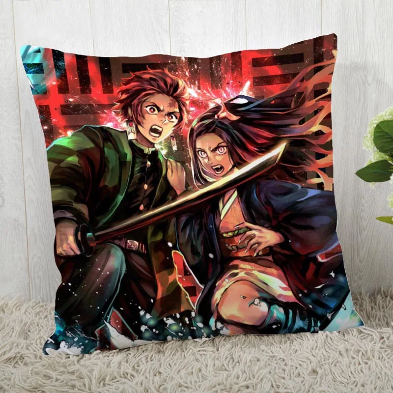 45*45 наволочка Kimetsu No Yaiba принт для свадьбы наволочка с рисунком наволочки