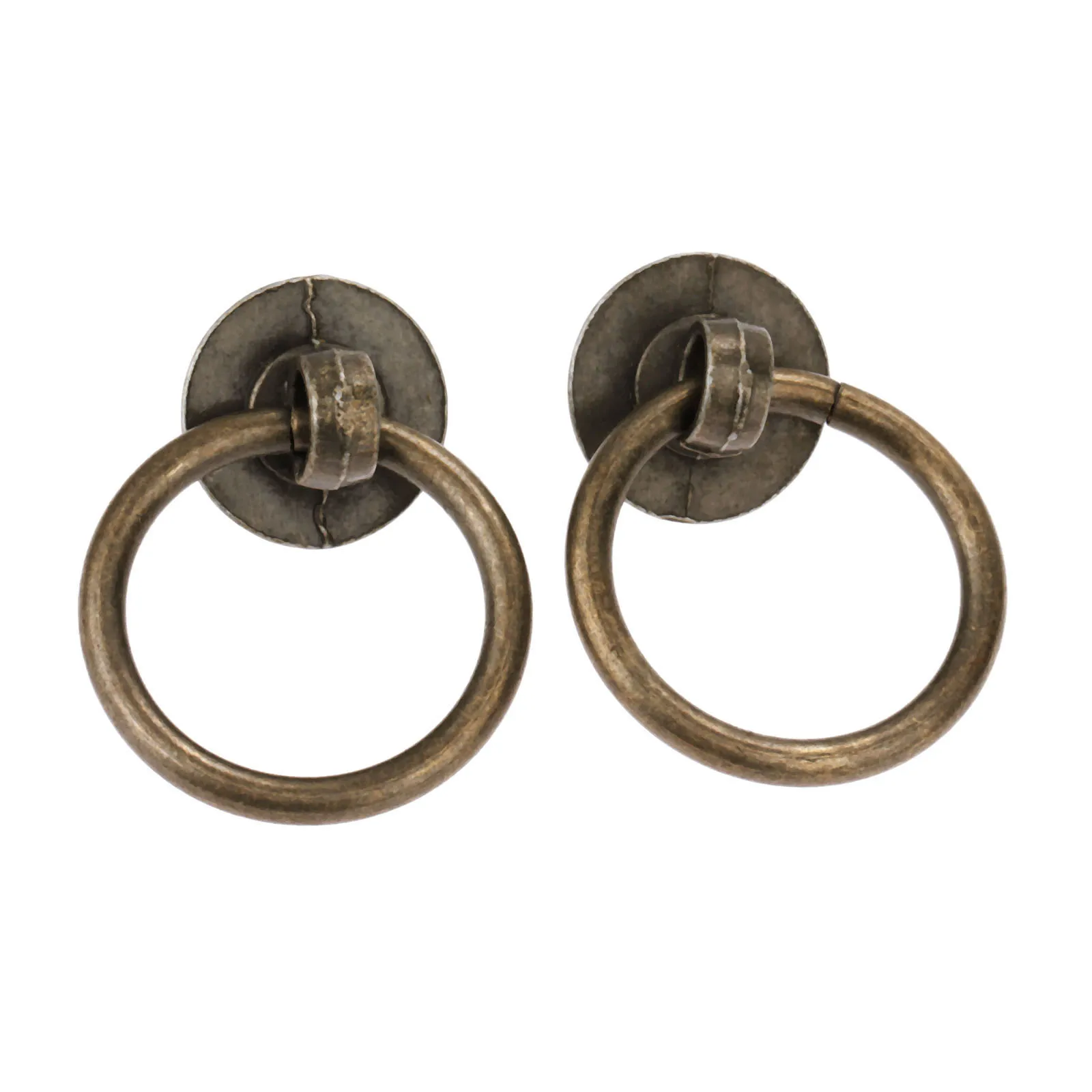 Ring Knobs Handle Cabinet Furniture Kitchen Drawer Cupboard 2sets 40*30mm