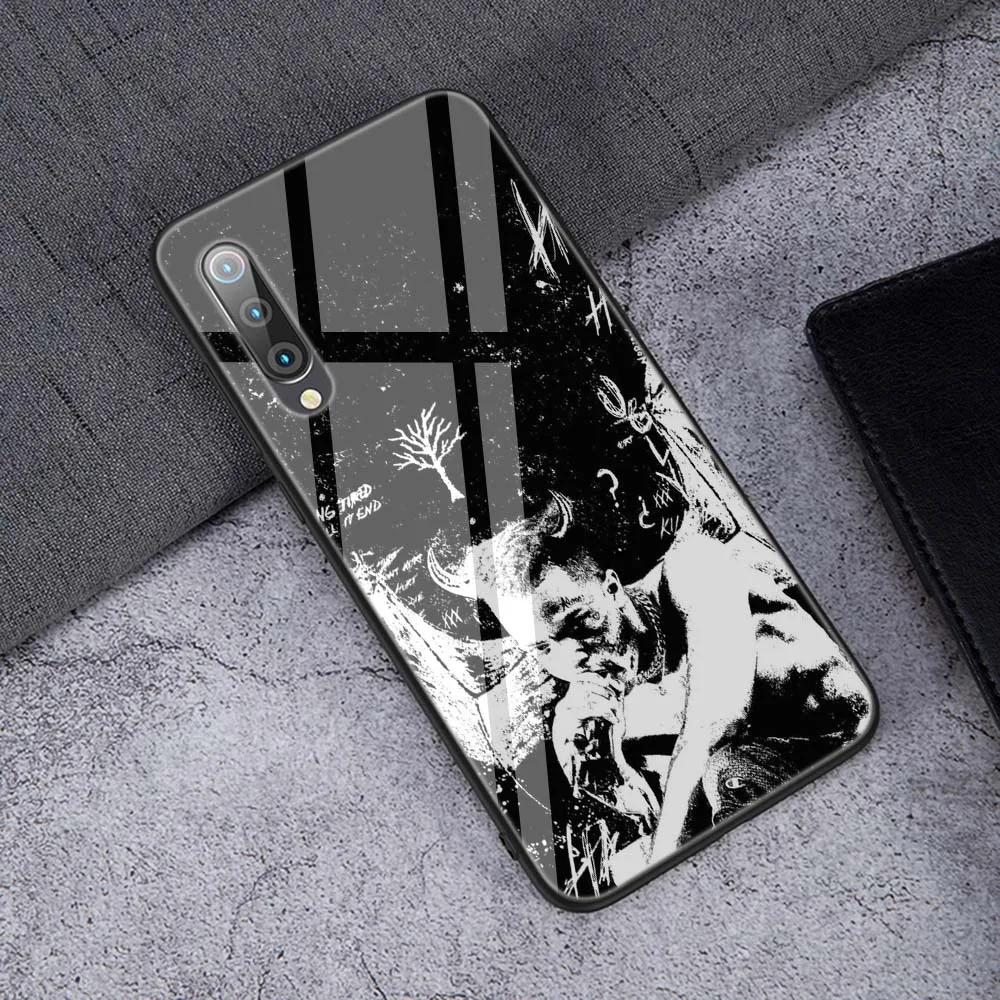 TG18 Lavaza XXXTENTACION розовый открытый Lil Открытый закаленное стекло мягкий чехол для Xiaomi Redmi Note 5 6 7 Pro mi A1 A2 8 Lite 9 F1 TPU чехол - Цвет: TG18
