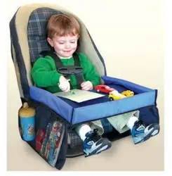 Водонепроницаемый настольный автомобильный поднос для хранения детских игрушек, держатель для коляски для детей, для еды и напитков в