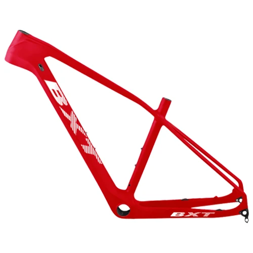 Карбоновая рама для горного велосипеда MTB, велосипедная Рама, 27,5 дюймов, карбоновая горная рама, 1-1/" до 1-1/2", коническая труба - Цвет: BXT full red