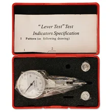 0.01mm Micrometer Gauge Accuracy Analog Display 0-0.8mm Aluminum Lever Dial Test Indicator Meter Tool Waterproof Shockproof