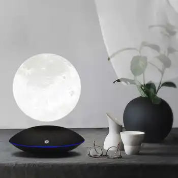 

Night Light Magnetic Levitating 13.5CM 3D Moon Lamp 360 Rotating Floating Touch Romantic Gift Home Decoration for Bedroom Desk