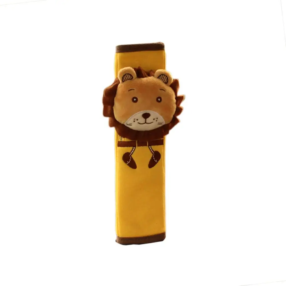 Little Lion Baby Seat Accessories Car Safety Seats Belt Cover Children Seat Belt Shoulder Pads Protection Plush Padding for Children - Цвет: Little Lion