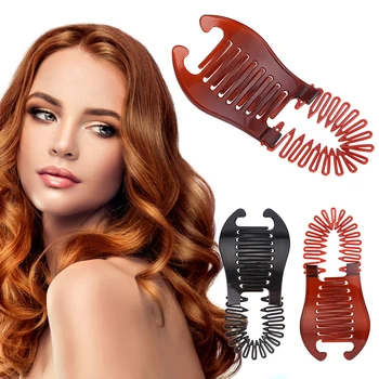 

New Fashion 2 Colors Woman Girls Elastics Hair Braider Scorpion Type Hair Holding Tool Ponytail Rubber Bands Hair Accessories