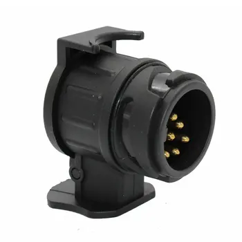 

Car Trailer Truck 13 Pin To 7 Pin Plug Adapter Converter Tow Bar Socket Converter Black Auto Accessories