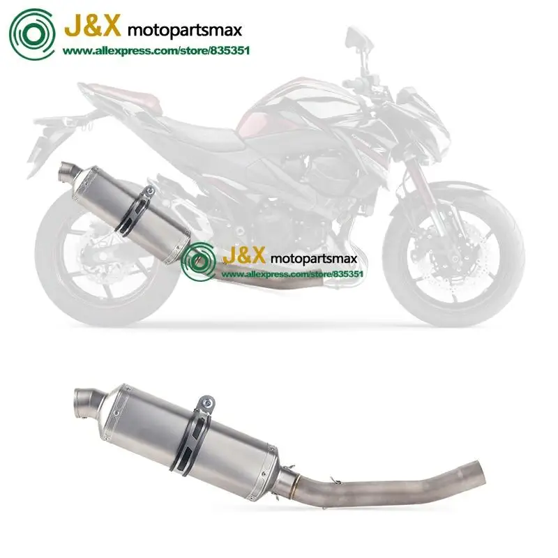 Полная система, слипоны для kawasaki Z750 Z 750, глушитель для мотоцикла, поход, средняя Соединительная средняя труба
