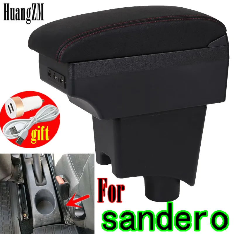 For Renault Sandero Armrest Lada LARGUS Car box 2013-2014 Center Storage car accessories Interior USB | Автомобили и мотоциклы