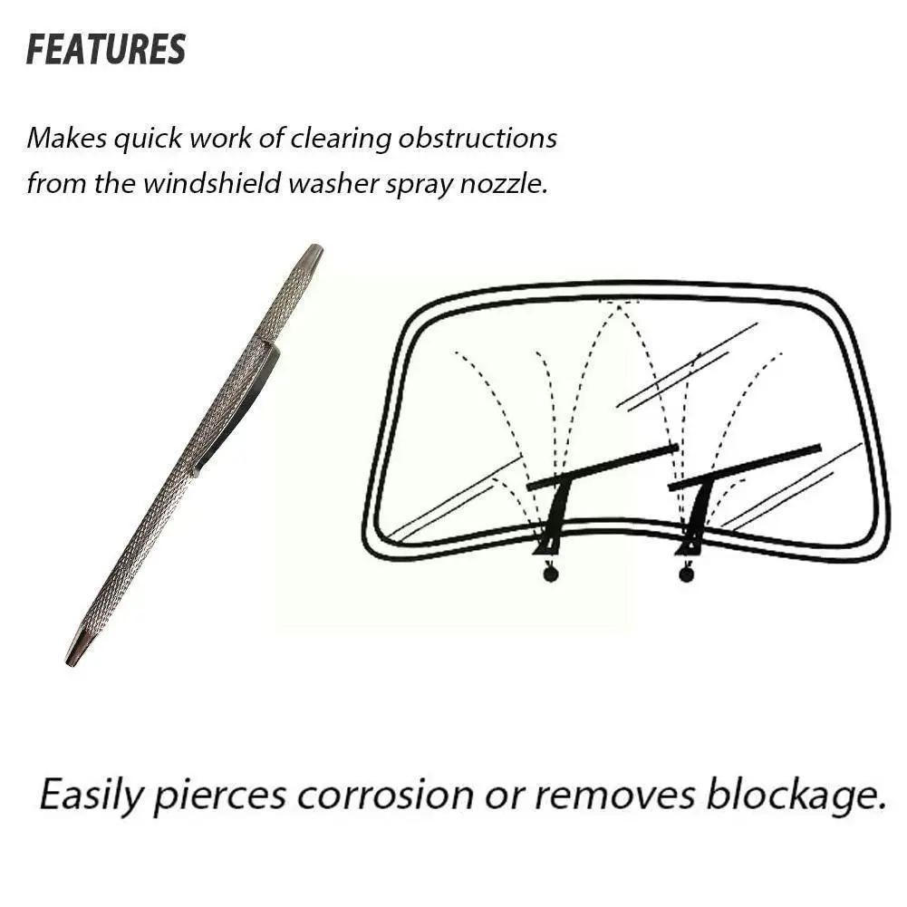 Windshield Wiper Nozzle Adjustment Tool Needle Corrosion Spray Cleaner
