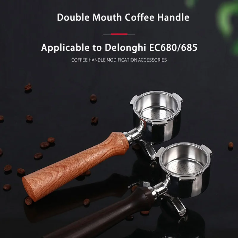Stainless Steel Espresso Coffee Machine Handle 51mm Espresso Coffee