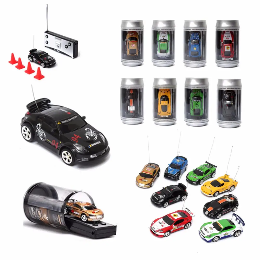 mini rc car in a can