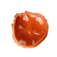 Plato de cerámica de estilo japonés, plato único en forma de cangrejo, cuenco creativo para cangrejo, 1 ud.