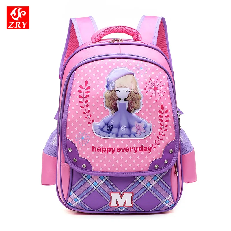 

Deficit Processing Schoolbag for Elementary School Students 2-3 Grade Girls Backpack Spine-8-12 a Year of Age CHILDREN'S School