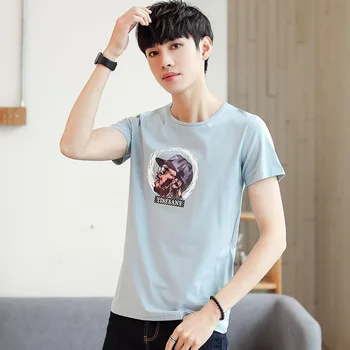 

Summer new women's street letter characters print loose short-sleeved T-shirt 56.13