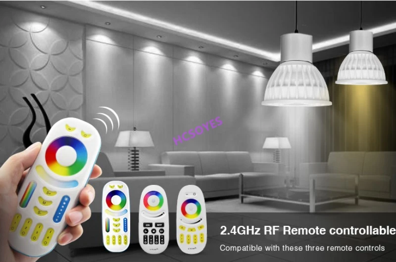 Milight GU10 FUT011 5 Вт/FUT018 5 Вт/FUT103 4 Вт светодиодный прожектор двойной белый RGBW RGB+ CCT 2,4 ГГц беспроводной пульт дистанционного управления/Wi-Fi приложение управление